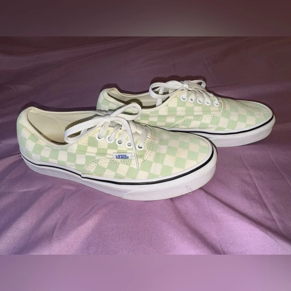 Vans Authentic Checkerboard Ambrosia Sneakers – Women’s Size 8 – EUC - Picture 3 of 11